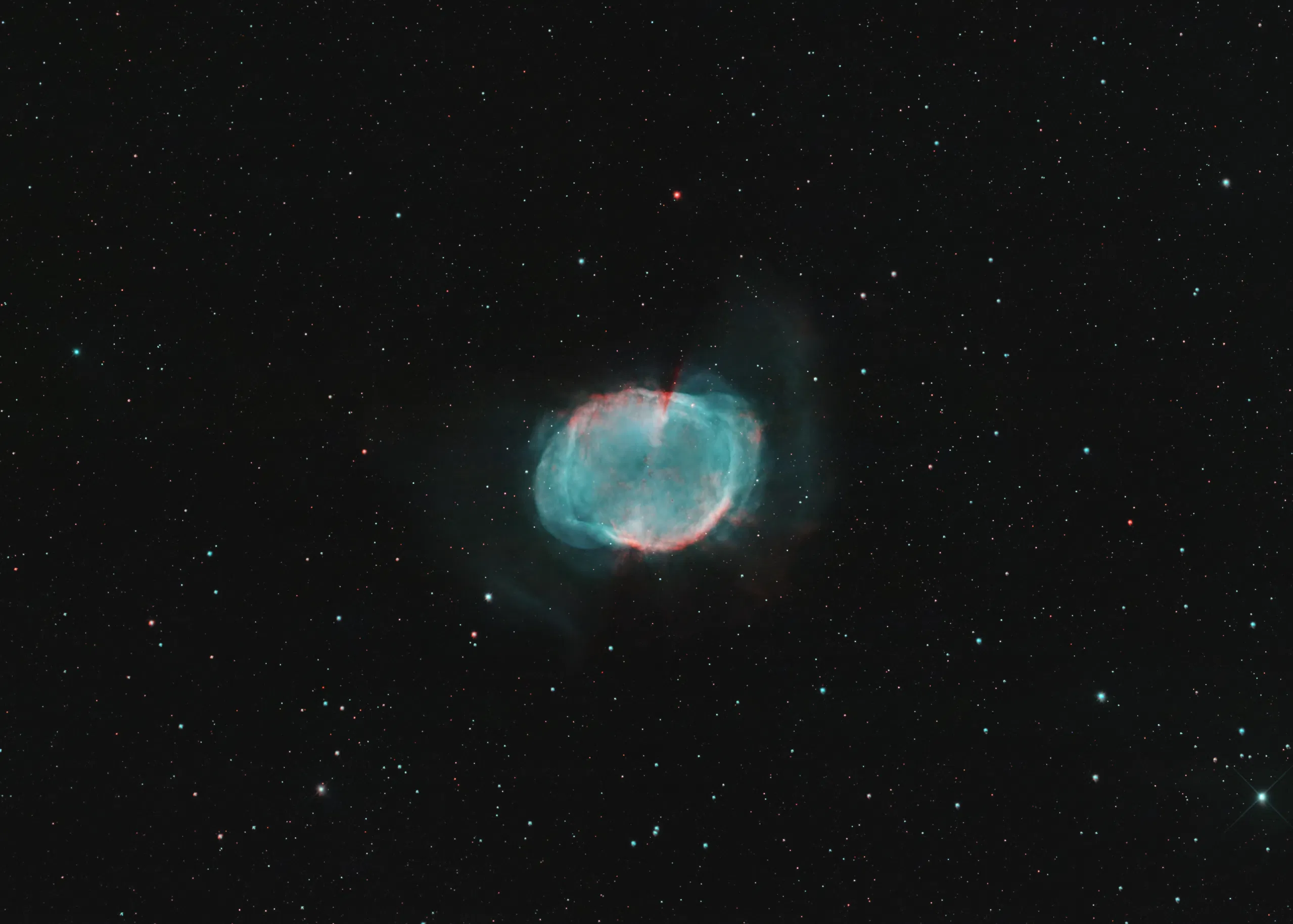 Astrophotographie de la nébuleuse planétaire M27