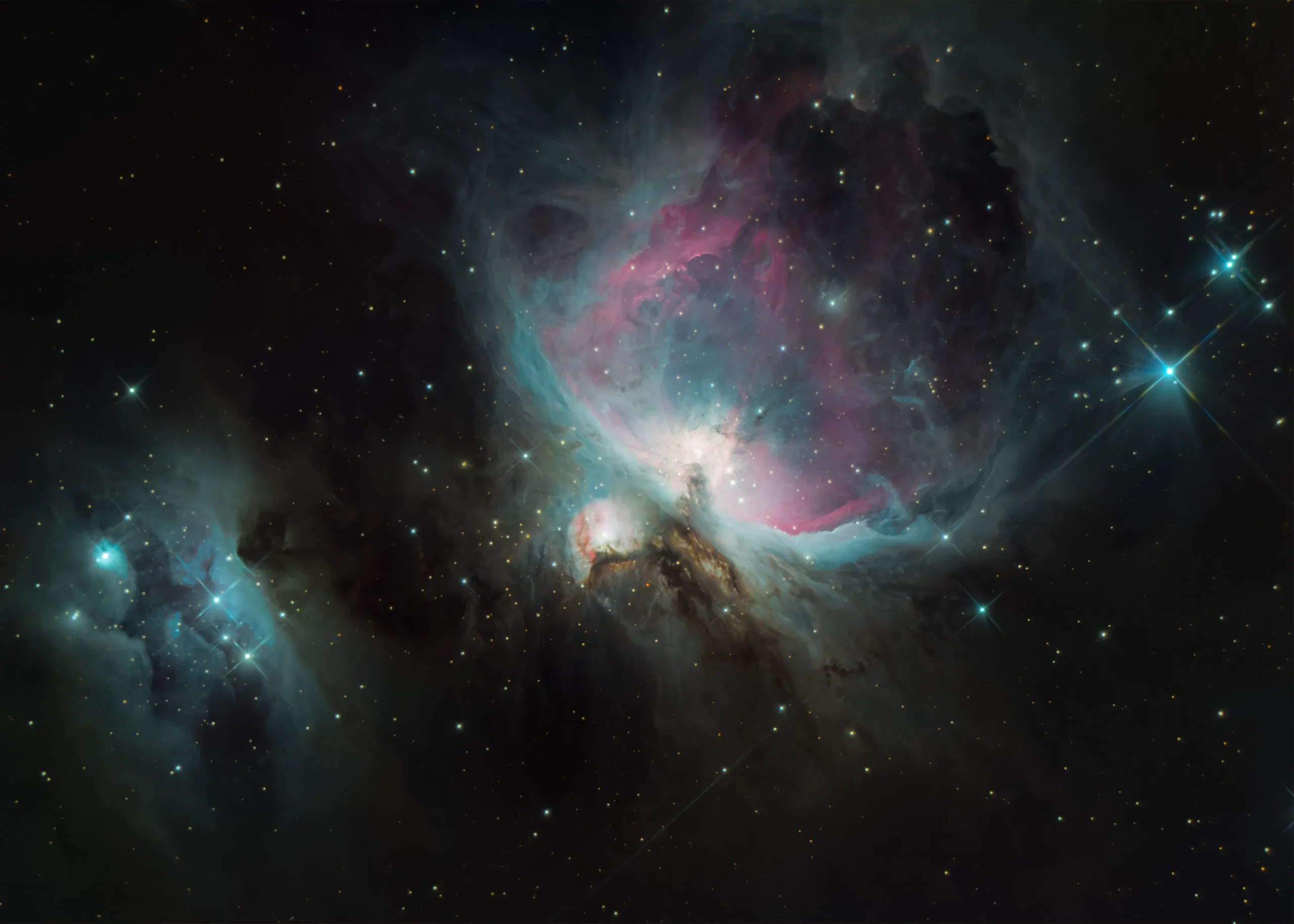 astrophotographie de la nébuleuse d'orion